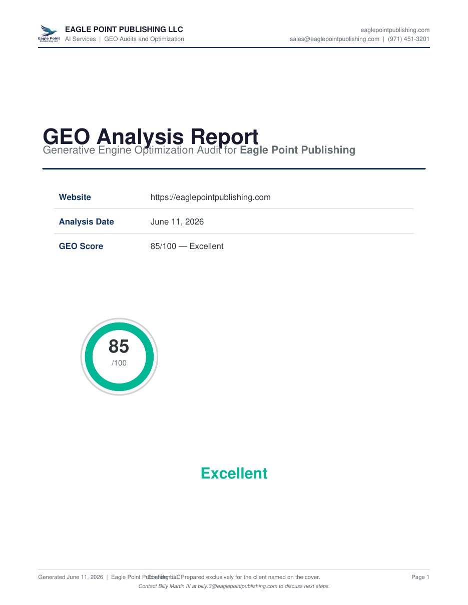 EPP GEO audit report page 1