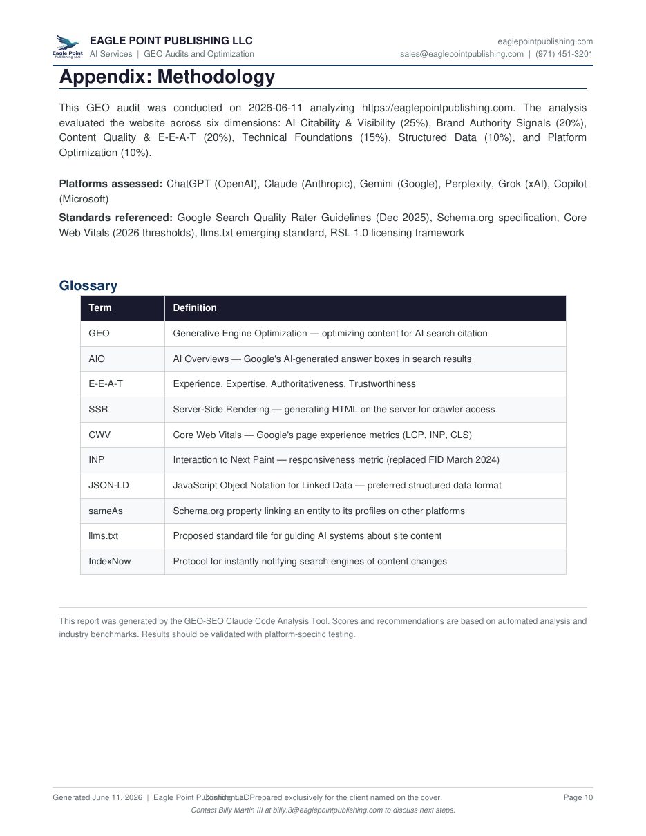 EPP GEO audit report page 10