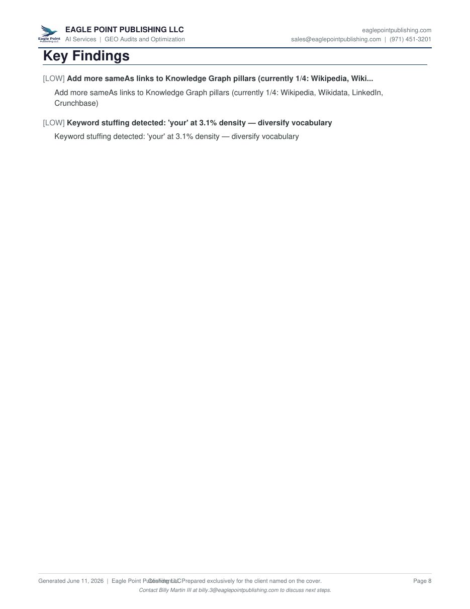 EPP GEO audit report page 8